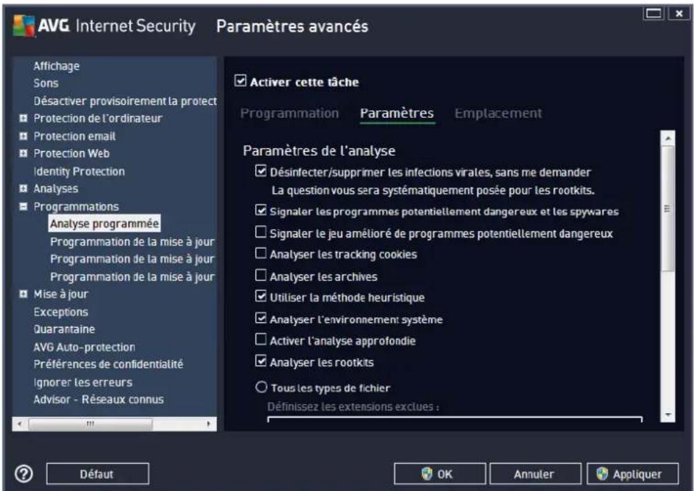 AVG Internet Security (2013) - Options avancées de la programmation - 1