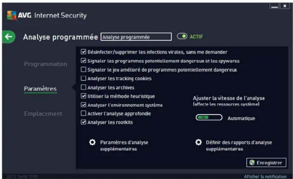 AVG Internet Security (2013) - Paramètres - 1