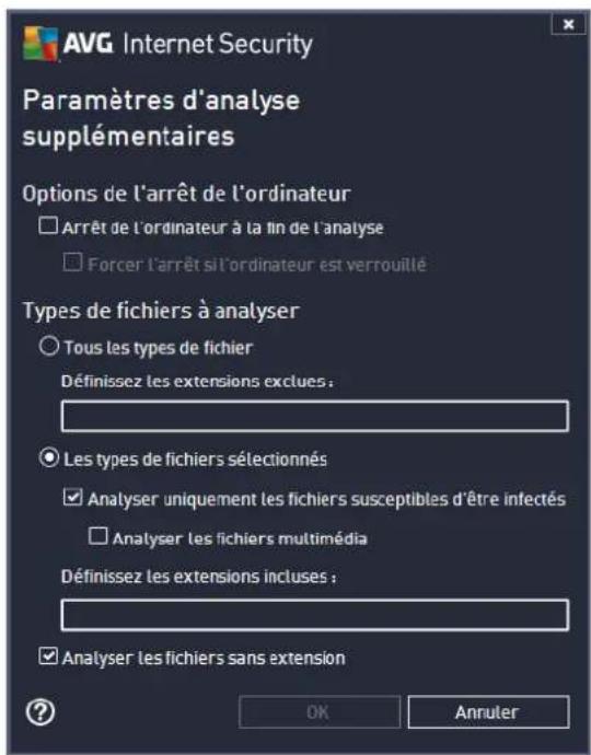 AVG Internet Security (2013) - Modification de la configuration de l'analyse - 2