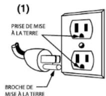Waring Commercial WPG150 - INSTRUCTIONS DE MISE À LA TERRE - 1