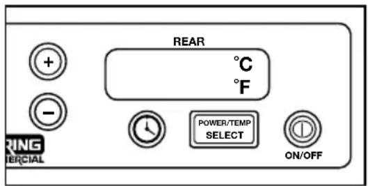 Waring Commercial WIH800 - COMMENT CHANGER L'UNITÉ DE TEMPÉRATURE - 1