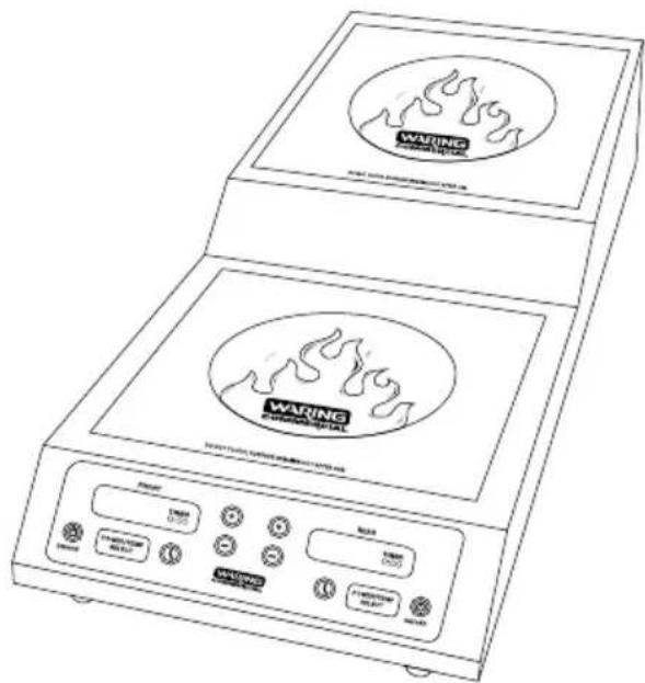 Waring Commercial WIH800 - COMMERCIAL INDUCTION RANGE PLACA DE INDUCCIÓN COMERCIAL PLAQUE À INDUCTION COMMERCIALE - 1