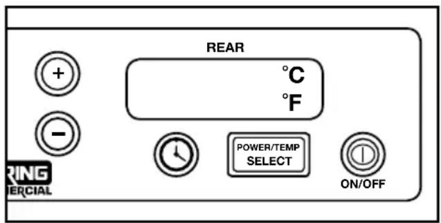 Waring Commercial WIH800 - CÓMO CAMBIAR LA UNIDAD DE TEMPERATURA - 1