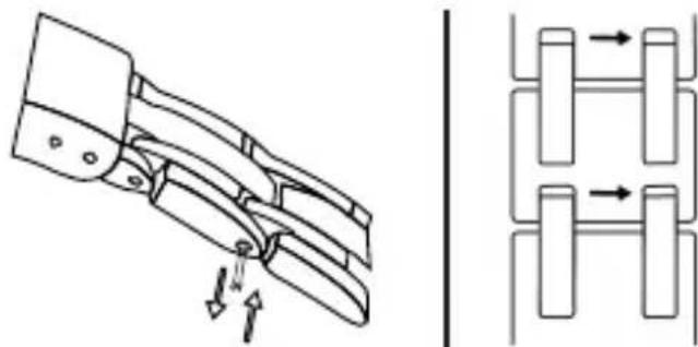 Detomaso Spacy Timeline Modell 4 - Raccourcissement desbraceels métalliques - 1