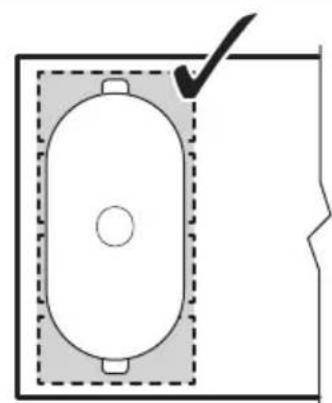 ELECTROLUX EIV85446 - Posicion correcta del utensilio de casa: - 1