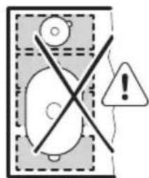 ELECTROLUX EIV85446 - Falsche Position des Kochgeschirrs: - 1