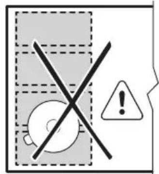 ELECTROLUX EIV85446 - Falsche Position des Kochgeschirrs: - 1