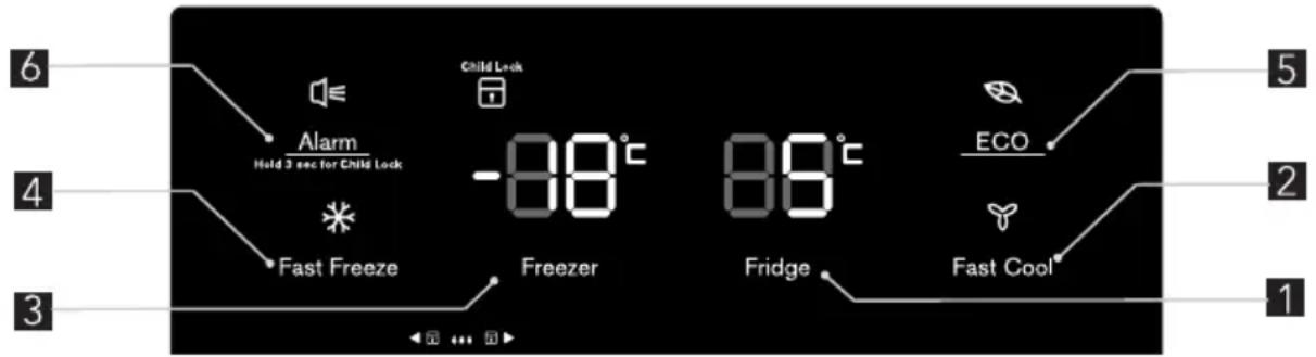 ELECTROLUX EN6084JOX - DISPLAY CONTROLS - 1