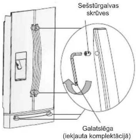 ELECTROLUX EN6084JOX - Durvju roktura regulēšana - 1