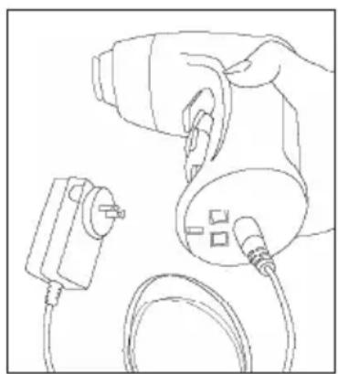 Waring Commercial WVS50 - Position The Pistol Vac on the red valve on the bag and pull the trigger (4) to remove air. - 2