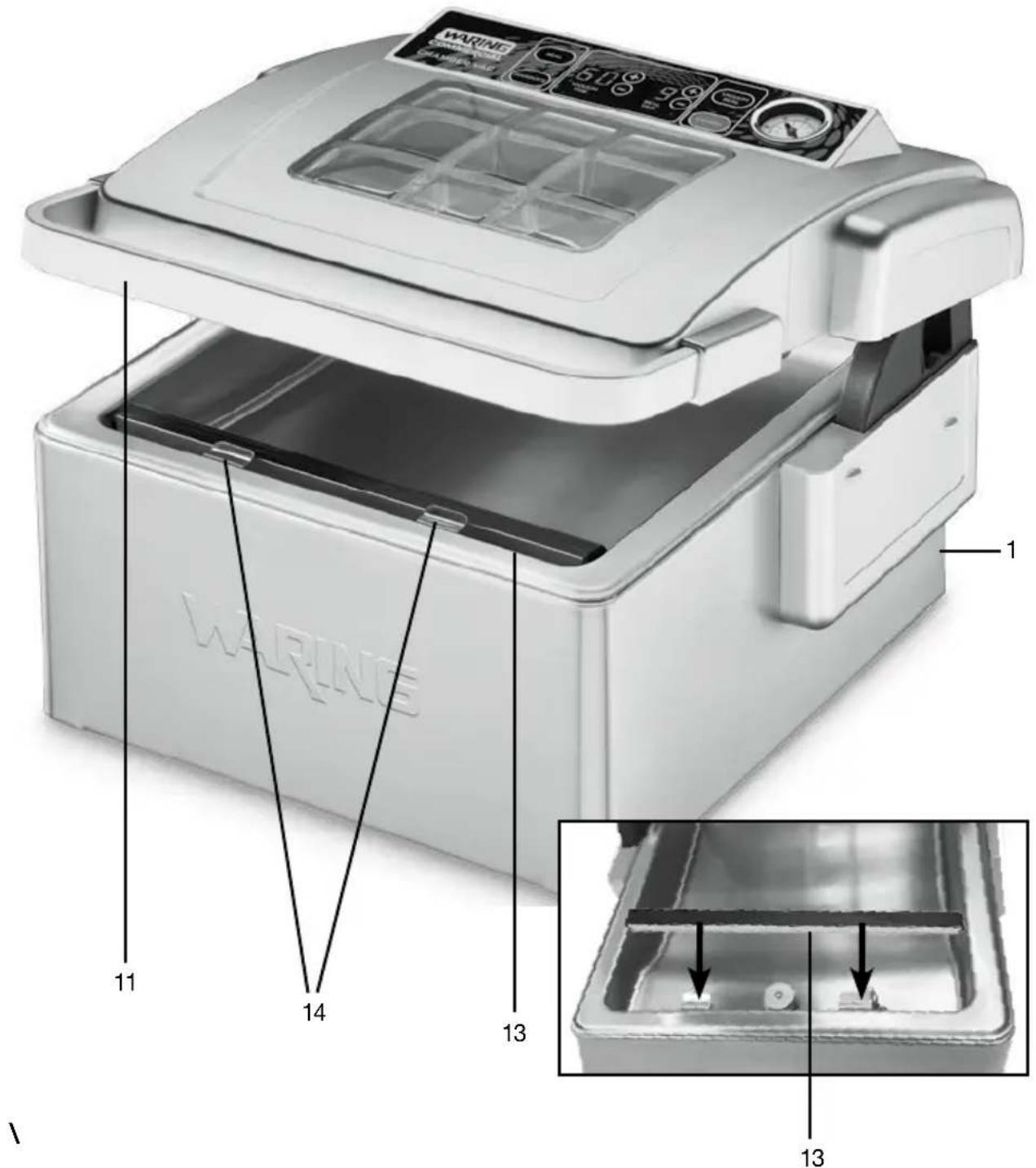 Waring Commercial WCV300 - PIÉCES ET CARACTERISTIQUES - 2