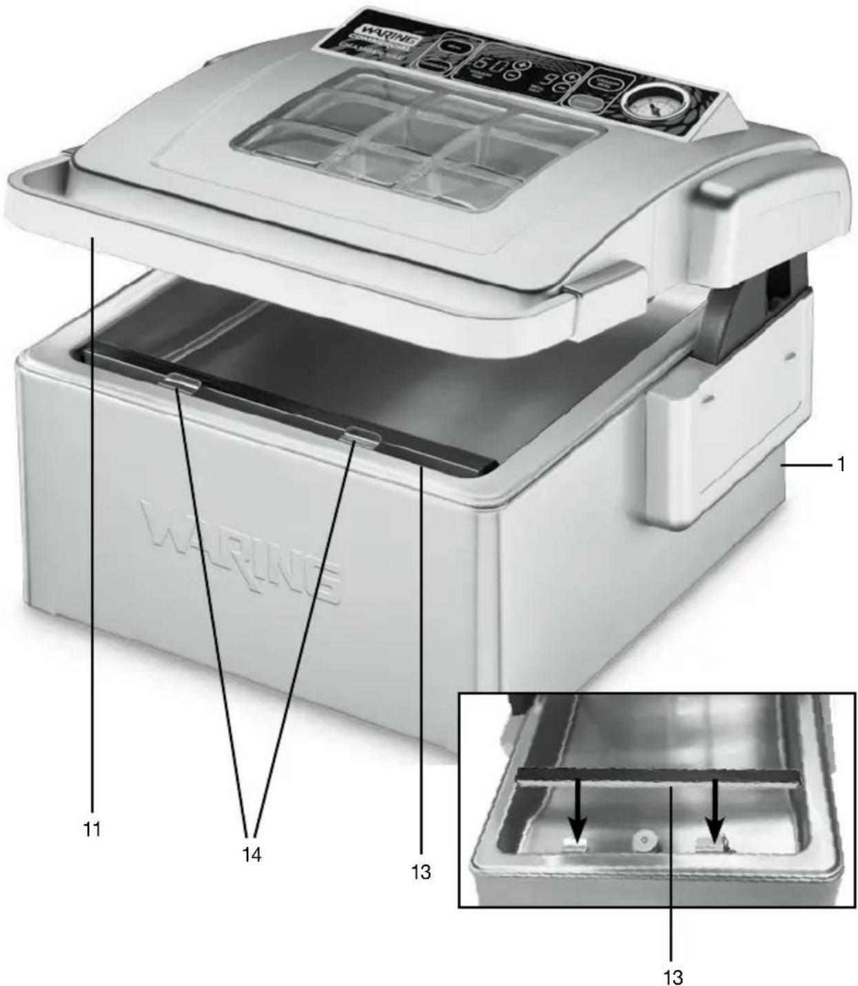 Waring Commercial WCV300 - PARTS AND FUNCTIONS - 2