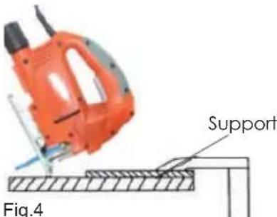 Tacklife PJS03A - Adjusting the base (Fig.3) - 4