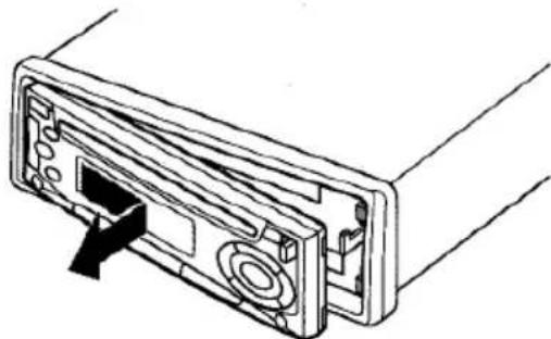 AIWA CDCX136 - DETACHING AND ATTACHING THE FRONT PANEL - 2