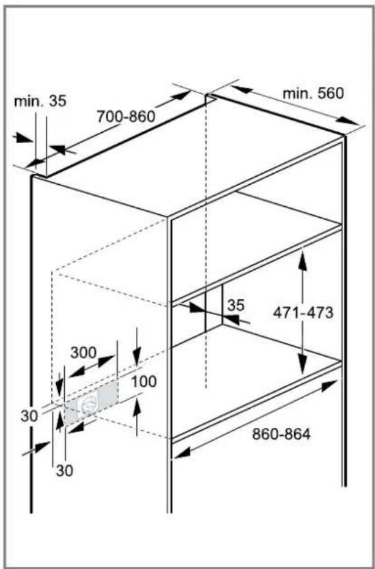 SIEMENS iQ500 VB558C0S0 - Einbau in einen Hochschrank - 1