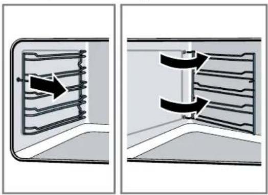 SIEMENS iQ500 VB558C0S0 - Come sganciare i supporti - 1