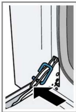 SIEMENS iQ500 VB558C0S0 - Come sganciare lo sportello dell'apparecchio - 1