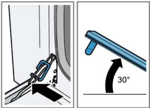 SIEMENS iQ500 VB558C0S0 - Décrocher la porte de l'appareil - 1