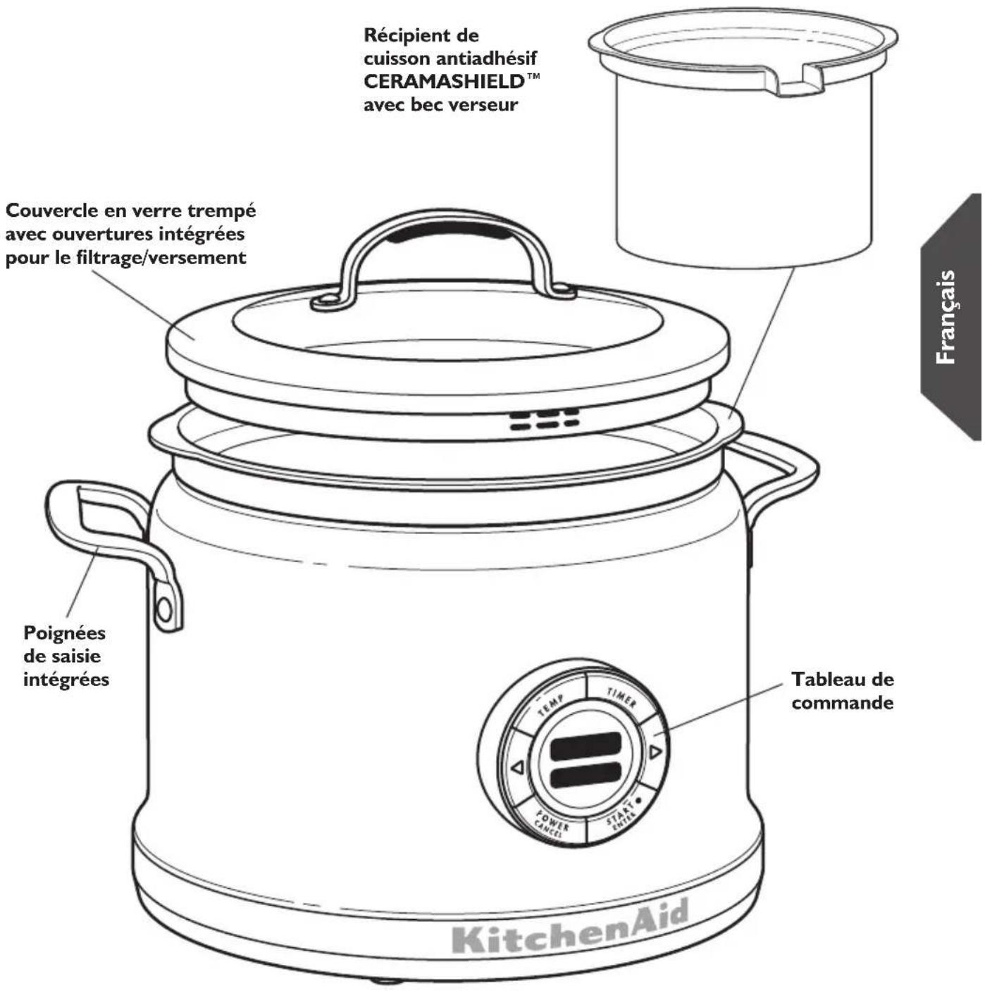 KITCHENAID KMC4241SS - Pieces et accessoires - 1