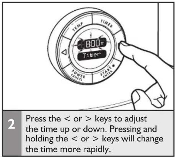 KITCHENAID KMC4241SS - Using the timer as a kitchen timer - 2