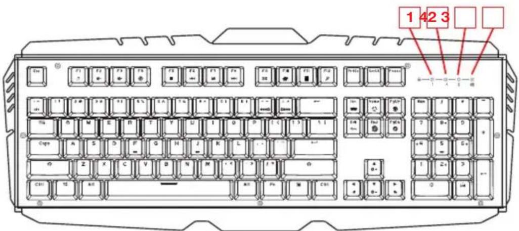 IOGEAR GKB720RGBBN - Clavier - Vue Avant - 1