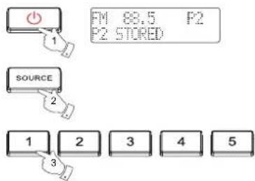 PerfectPro RockMate 2 - Recalling a preset station - 2