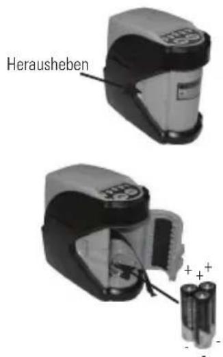 STANLEY CL2XTi - Einlagen / Entfern der Batterien - 1