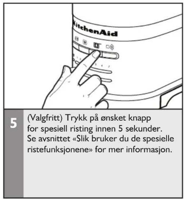KITCHENAID 5KMT4205 - Slik bruker du brødristeren - 4