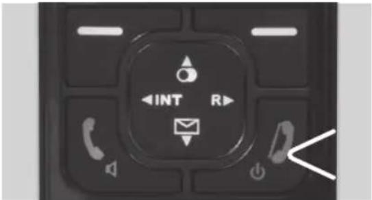 PEAQ PDP270 - SWITCH ON/OFF THE HANDSET - 1