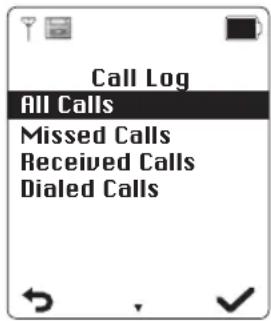PEAQ PDP270 - CALL LOG - 1