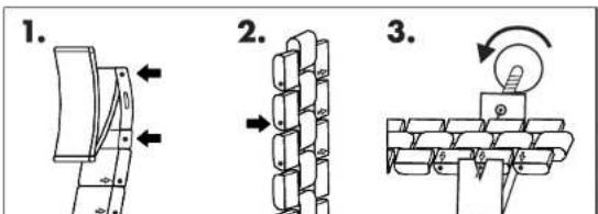AURIOL 2LD4737 - Instrucciones de ajuste para correas para el modelos 2-LD4737-1+4 - 1