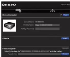 ONKYO TXRZ730 - Commandes du menu - 1