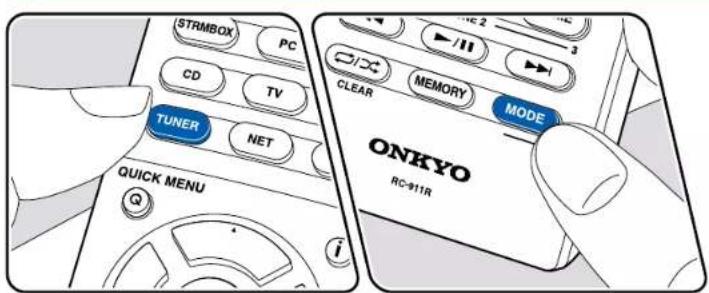 ONKYO TXRZ730 - Syntonisation d'une station de radio - 1