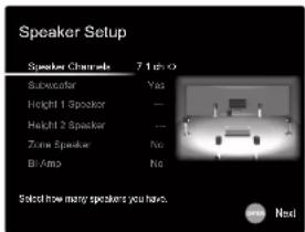 ONKYO TXRZ730 - Speaker Setup - 1