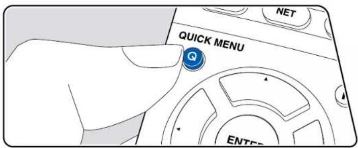 ONKYO TXRZ730 - Commandes du menu - 1