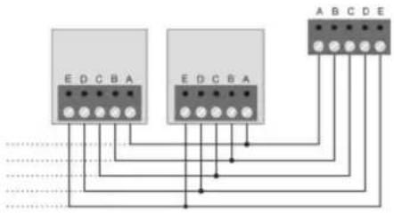 ABUS IPCA63500 - 8.) Bedrading van de bedieningselementen (optioneel) - 1