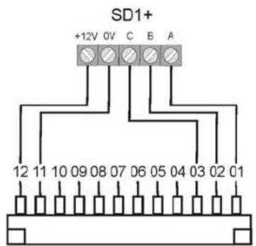 ABUS IPCB72501 - Raccordement d'un émetteur autoalimenté - 1