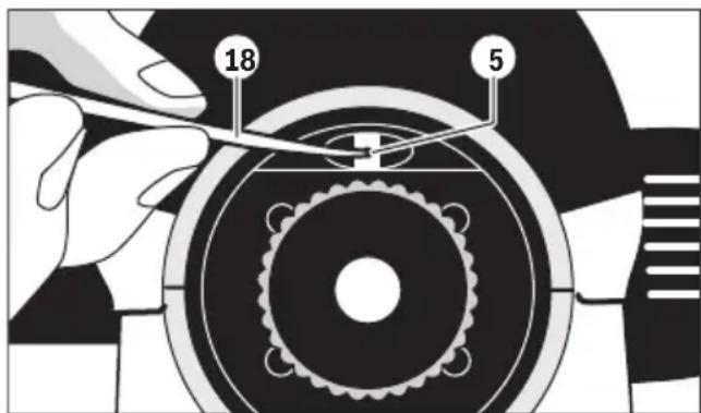 BOSCH GOL 32 D Professional - Ulteriore regolazione del reticolo - 1