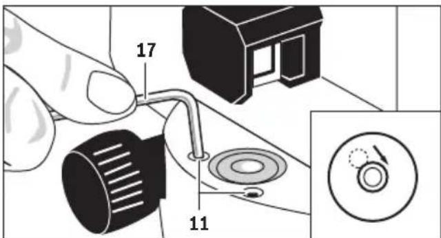 BOSCH GOL 32 D Professional - Readjusting the Circular Bubble Vial - 2