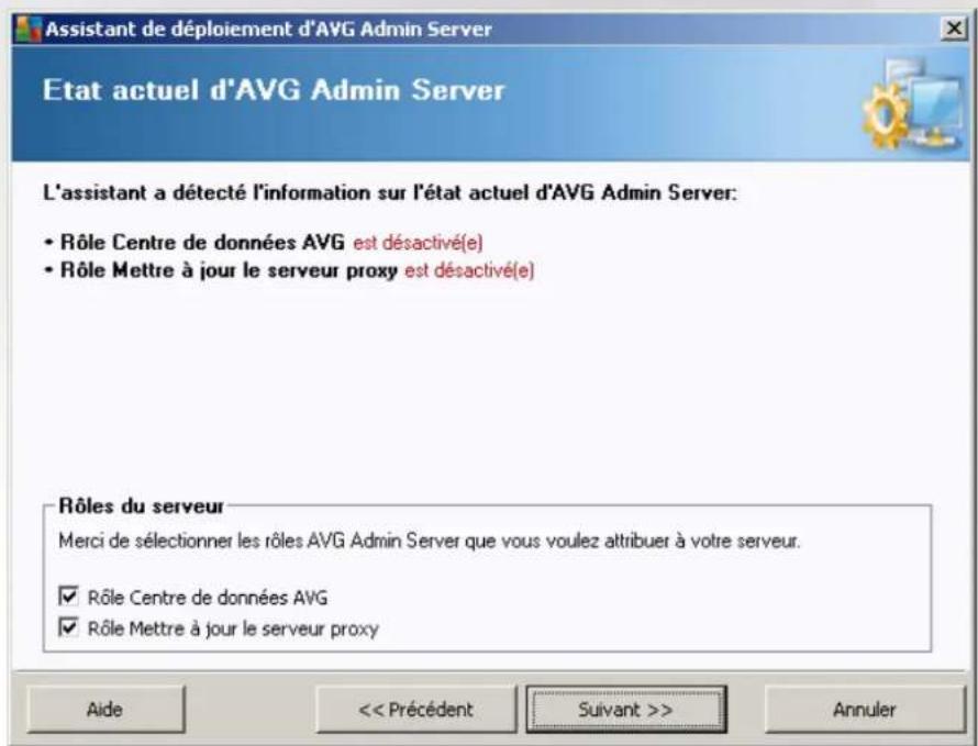 AVG Internet Security Business Edition 2014 - Sélection des rôles - 1
