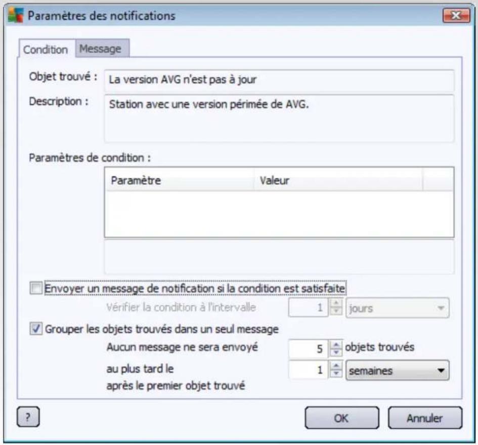 AVG Internet Security Business Edition 2014 - Onglet Condition - 1