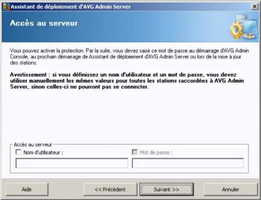 AVG Internet Security Business Edition 2014 - Rôle Centre de données – Accès au serveur - 1