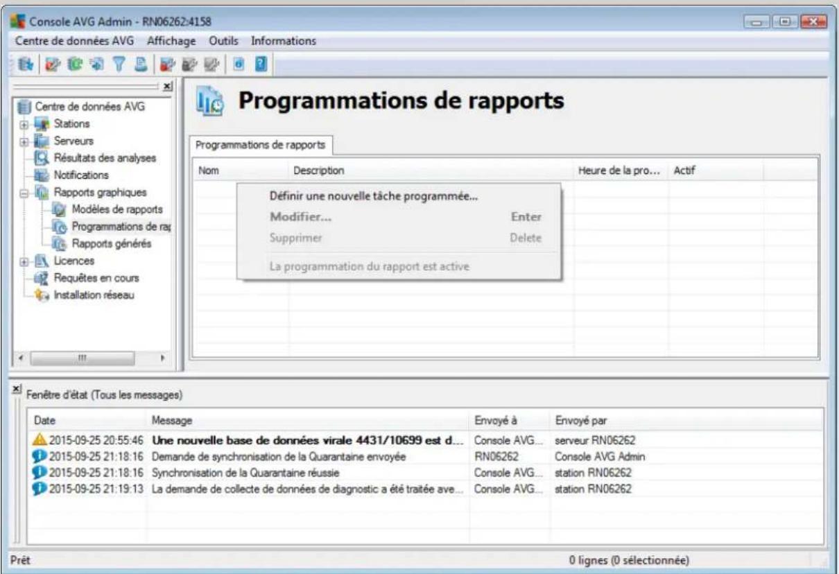 AVG Internet Security Business Edition 2014 - Programmations de rapports - 1