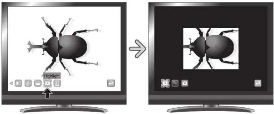 Elmo P10HD - Utilisation de la fonction surbrillance - 2
