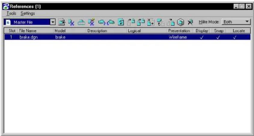 Bentley MicroStation V8 - To attach the active model to itself as a reference - 1