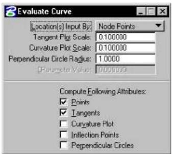 Bentley MicroStation V8 - Evaluate Curve - 5