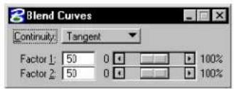 Bentley MicroStation V8 - Blend Curves - 3