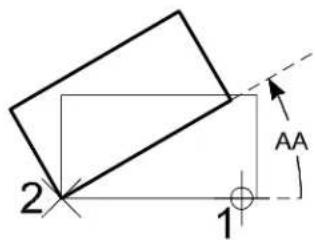 Bentley MicroStation V8 - Alternative method — To rotate an element(s) - 3