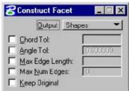 Bentley MicroStation V8 - Construct Facet - 3