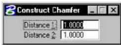 Bentley MicroStation V8 - Construct Chamfer - 3